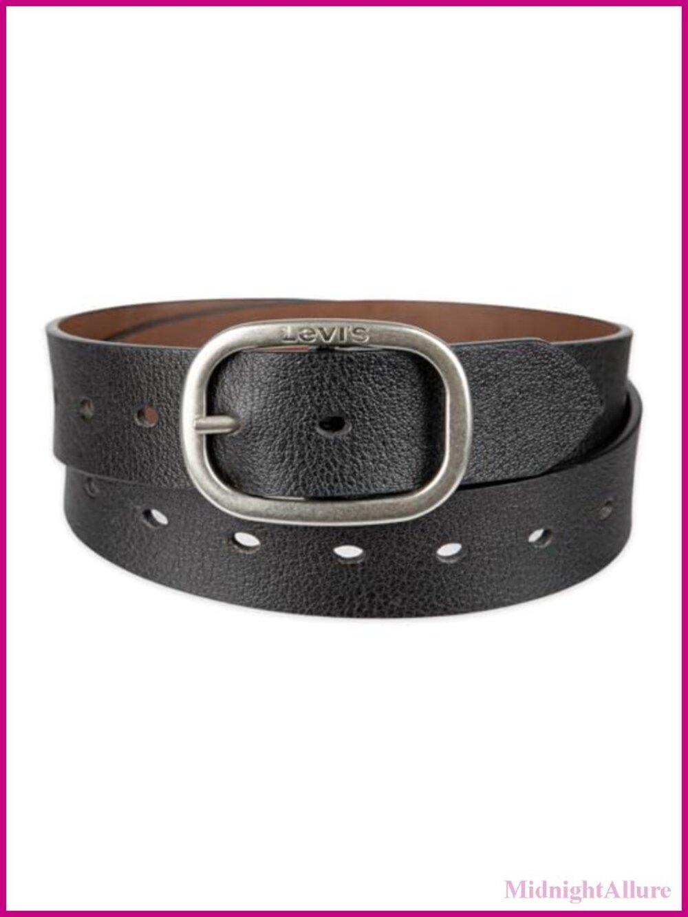 Reversible Centerbar Buckle Casual Jean Belt, Adjustable 1.5" Strap